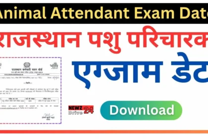 Rajasthan Pashu Paricharak Exam Date 2024