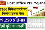 Post Office PPF Yojana 2025