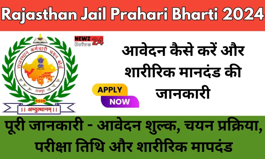 Rajasthan Jail Prahari Bharti 2024