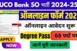 UCO Bank SO Recruitment 2025